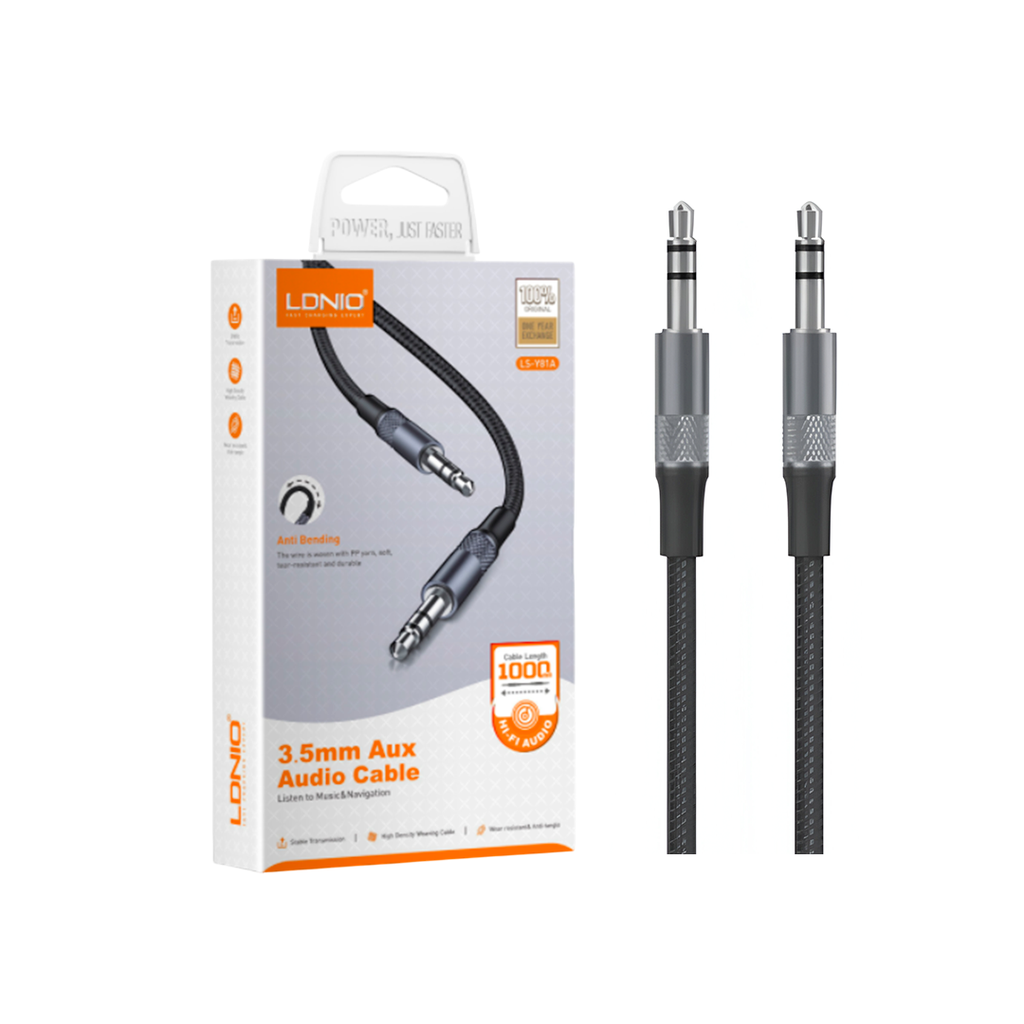 [28055] ADAPTADOR LDNIO LSY81A 1M 3.5mm to 3.5mm